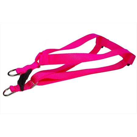 FLYFREE Nylon Webbing Dog HarnessNeon Pink Medium FL685339